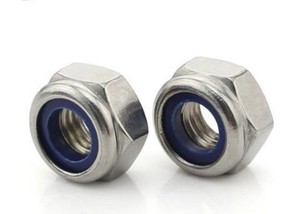 Stainless Steel 18-8 M8 Metric Hex Flange Nylon Insert Lock Nuts 10 PCS 304