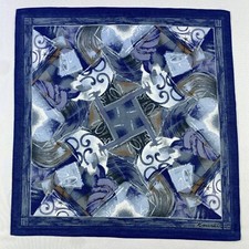 Vintage Kansai Yamamoto Handkerchief Neckerchief Bandana Pocket Square