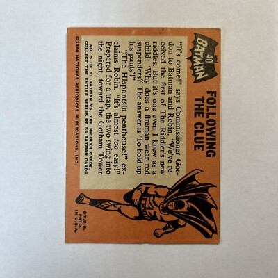 1966 Topps Batman Card #40 | eBay