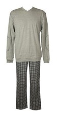 SG Men's Cotton Interlock V Neck Long Sleeve Spider Sport Pyjamas Item N258