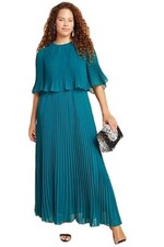 NWT Anthropologie Corey Lynn Calter Pleated Green Maxi Dress Sz S Free Shipping