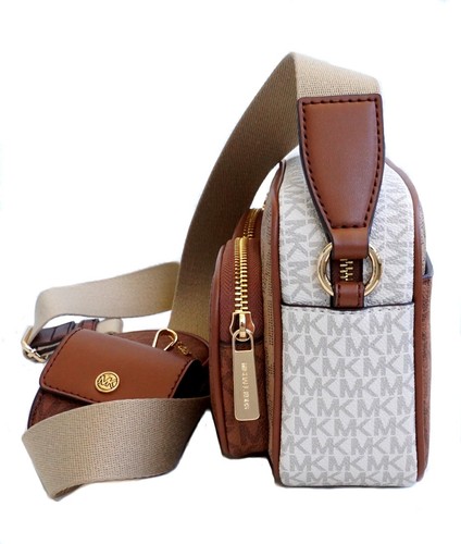 Sac Michael Kors sac à bandoulière Jet Set Item MD PKT Xbody Camel Multi neuf - Photo 11 sur 15