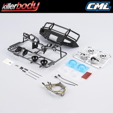 Image of KILLERBODY 1/10 ALLOY BUMPER W/LEDS UPGRADE SETSMATT-BLACK KB48718