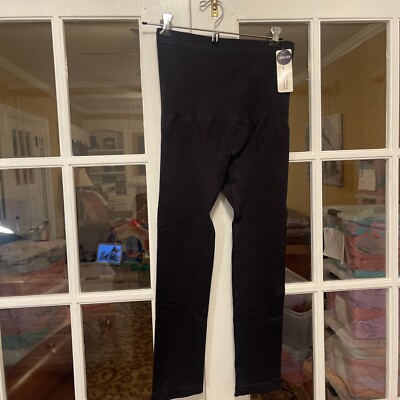 New Empetua High-Waisted Shaping Leggings Black Size Large Non Roll Down Waist