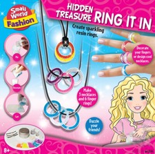 New HIDDEN TREASURE RING KIT By Small World Toys Ages 8 DIY For Necklaces Etc.
