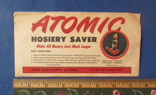 VINTAGE 1940S ATOMIC HOSIERY SAVER FOR NYLON STOCKINGS ETC FULL CONTENTS