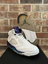 VNDS 11 Nike Air Jordan 5 Grape White Emerald 2013 Retro OG 136027-108 Men