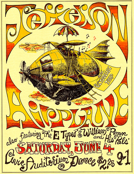 Jefferson Airplane - 1966 - Poster | eBay