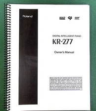 Roland KR-277 Owner's Instruction Manual: 156 Pages  Protective Covers 