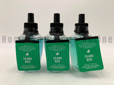 Bath & Body Works Island Reef Wallflower Home Fragrance Bulbs S/3 #6031A