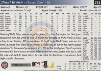 Score Brant Brown 1997 #263 | eBay