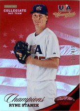 2013 USA Baseball Champions National Team Mirror Red #144 Ryne Stanek /499