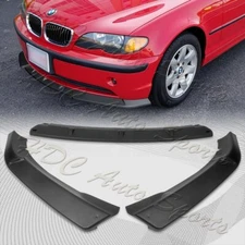 For 2002-2005 BMW 3-Series E46 Sedan Matt Black Front Bumper Body Spoiler Lip