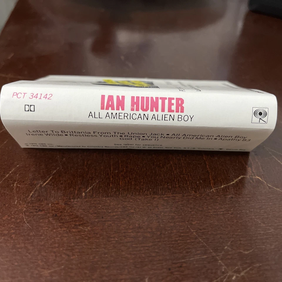Ian Hunter All American Alien Boy 1976 Cassette Tape - Image 2 of 4