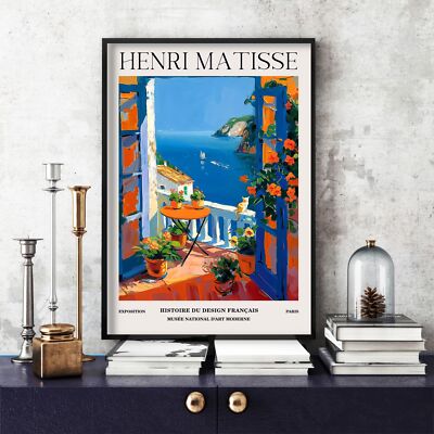 Henri Matisse Druck, Henri Matisse Ausstellungsposter, buntes Wandbild (03d)