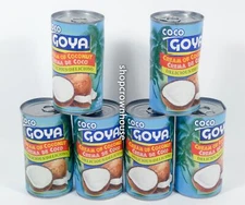 6 GOYA Cream of Coconut Milk Crema De Coco15 ounce can 05/2026 DENTS