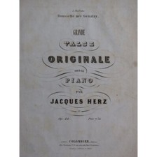 Herz Jacques Grande Valse Original Op 42 Pian...
