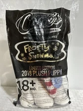 Raising Cane's Frosty the Plush Puppy Dog Snowman Stuffed Animal 2018 (Bagged)