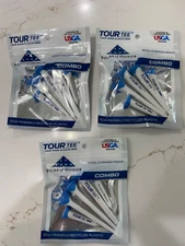 3  PACK !!  Tour TEE Folds of Honor Adv Launch Technology   More Distance! New!!
