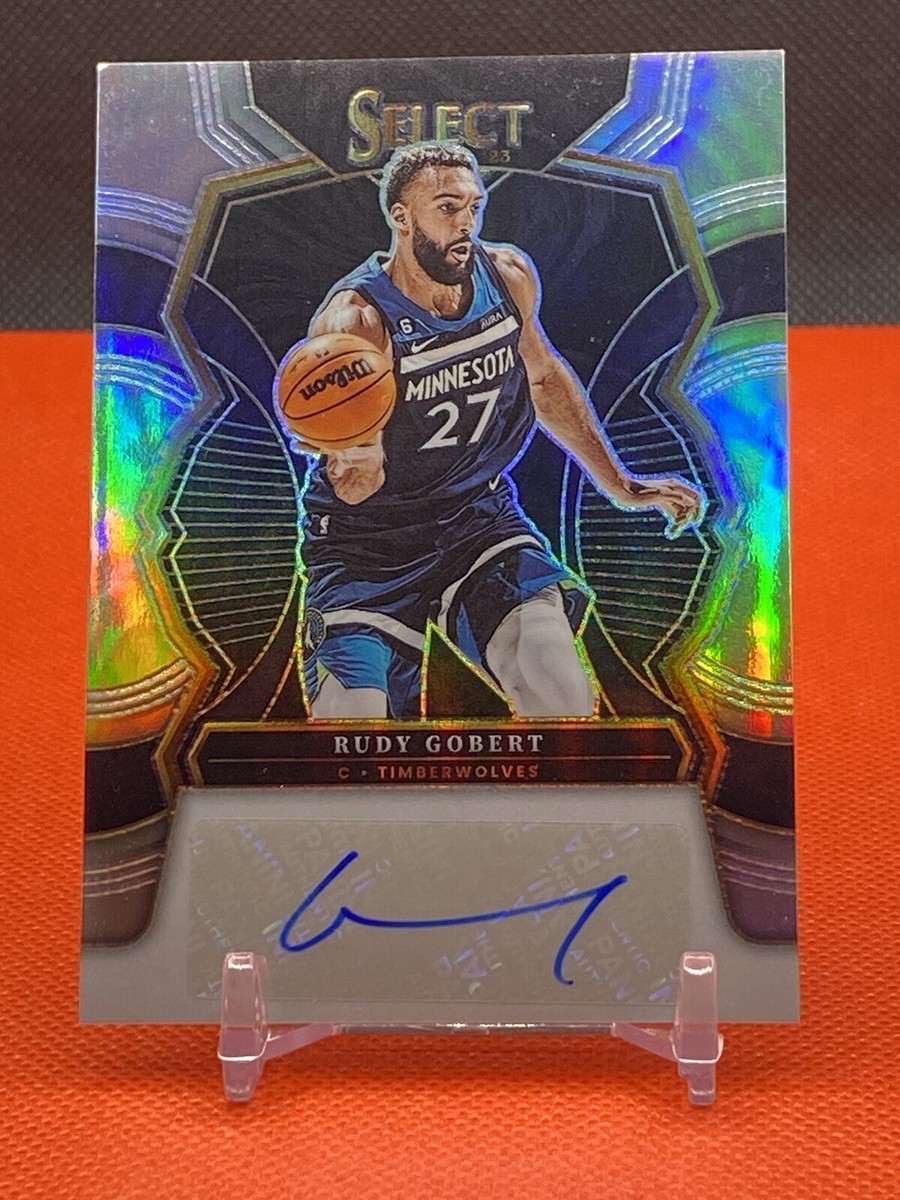 2022-23 Panini Select Signatures Silver Prizm Rudy Gobert #S