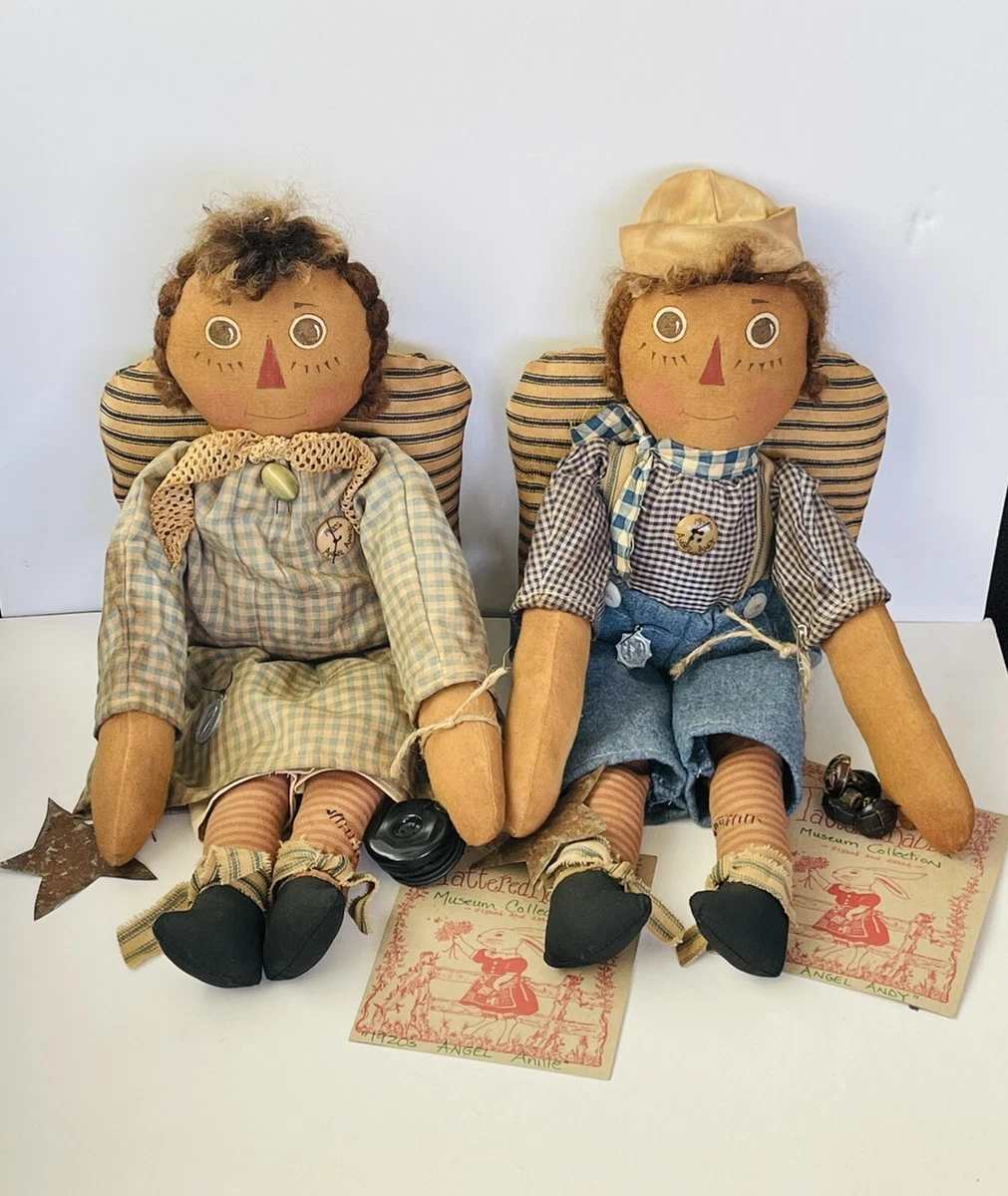 12 Antique Black Americana Rag Doll Toy Collection sold at auction