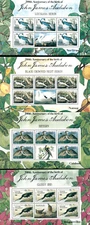 Grenadines 1985 - Audubon Birds - 4 Sheets of 5 Stamps - Scott #732-35 - MNH