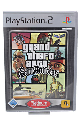 Grand Theft Auto San Andreas | PS2 | Playstation 2 | Anleitung | CD poliert