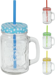 3x400ml jam jar drinking juice glasses mason handle screw top lid with straw ebay details about 3x400ml jam jar drinking juice glasses mason handle screw top lid with straw