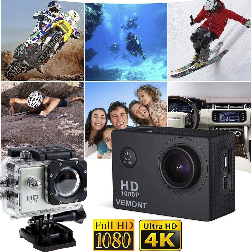 HD 1080P Camrecorder DV Waterproof Sport Cam Action Camera Video