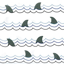 Authentic Kids Shark Fin Sheet Set, Twin Size