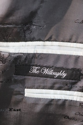 Paul Smith The Willoughby Mens Wool Blazer 42L Grey Striped Pattern - Picture 10 of 18