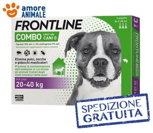 Frontline Combo Cane 3 pipette per cani da 20-40 kg - Antiparassitario OFFERTA - Foto 2 di 3