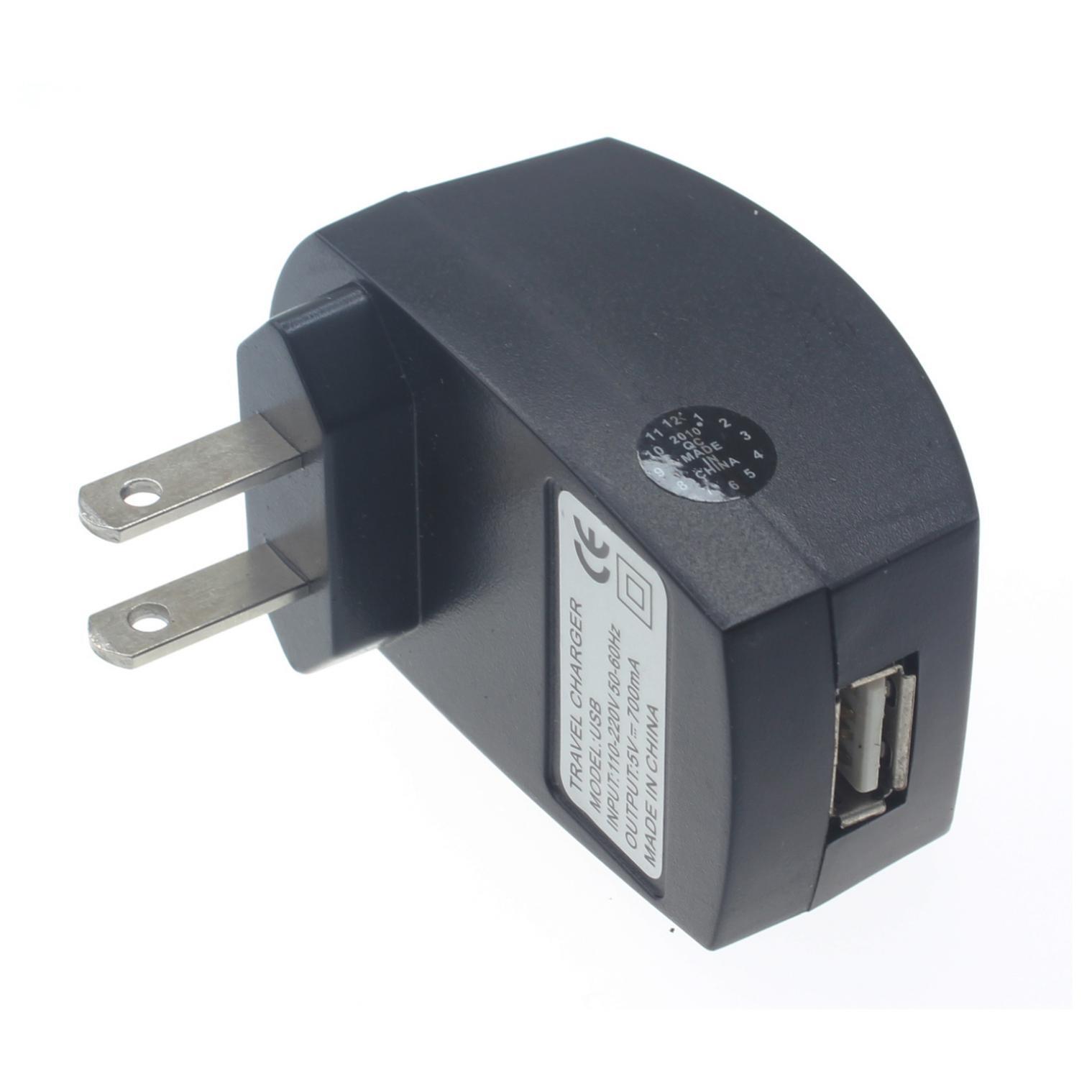 HOME CHARGER USB POWER ADAPTER WALL AC PLUG BLACK for PHONES