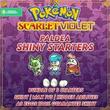 ✨ Paldea Shiny Starters ✨ Shiny Eggs - Pokemon Scarlet & Violet 🟥🟪 - Fuecoco