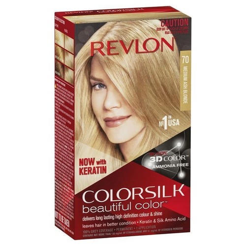 Revlon ColorSilk™ Brown Blonde Permanent Hair Dye 3D Color Full Grey Coverage 1P - Picture 24 of 25