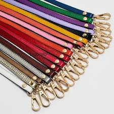 Replacement Genuine Leather Bag Shoulder Strap DIY Cross Body Adjustable 130cm