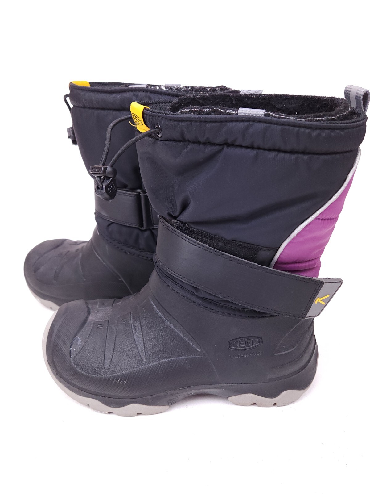 Stivali impermeabili KEEN Big Kid Taglia 3 Lumi II Inverno Neve Nero Acciaio Viola