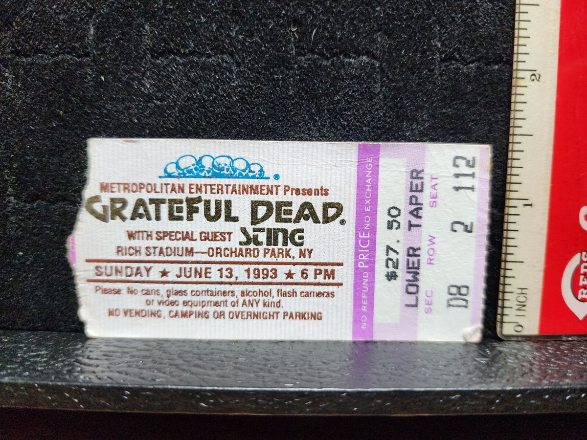 限定 正規品 貴重 Grateful Dead Vintage Ticket The Grateful Dead Vintage Concert Ticket original painting