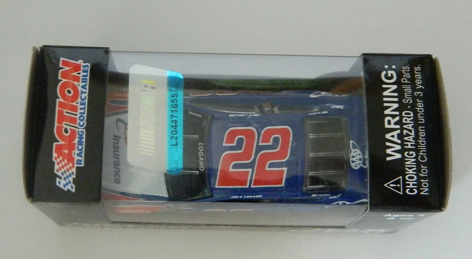 Coche diecast escala 1:64 Stock Car Joey Logano #22 AAA Foto 3 de 4