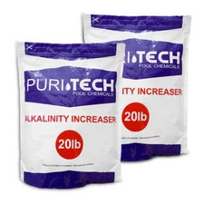 Puri Tech 40lb Total Alkalinity Increaser Sodium Bicarbonate for Swimming Pools