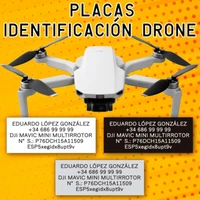 ID plate drone plates aluminum drone DJI Mavic Mini Xiaomi Mi drone
