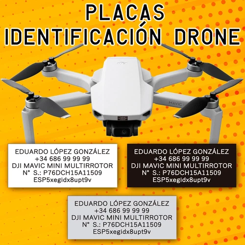 ID Card for DJI Mini Hubsan Xiaomi Yuneec Eachine Aluminum Drone