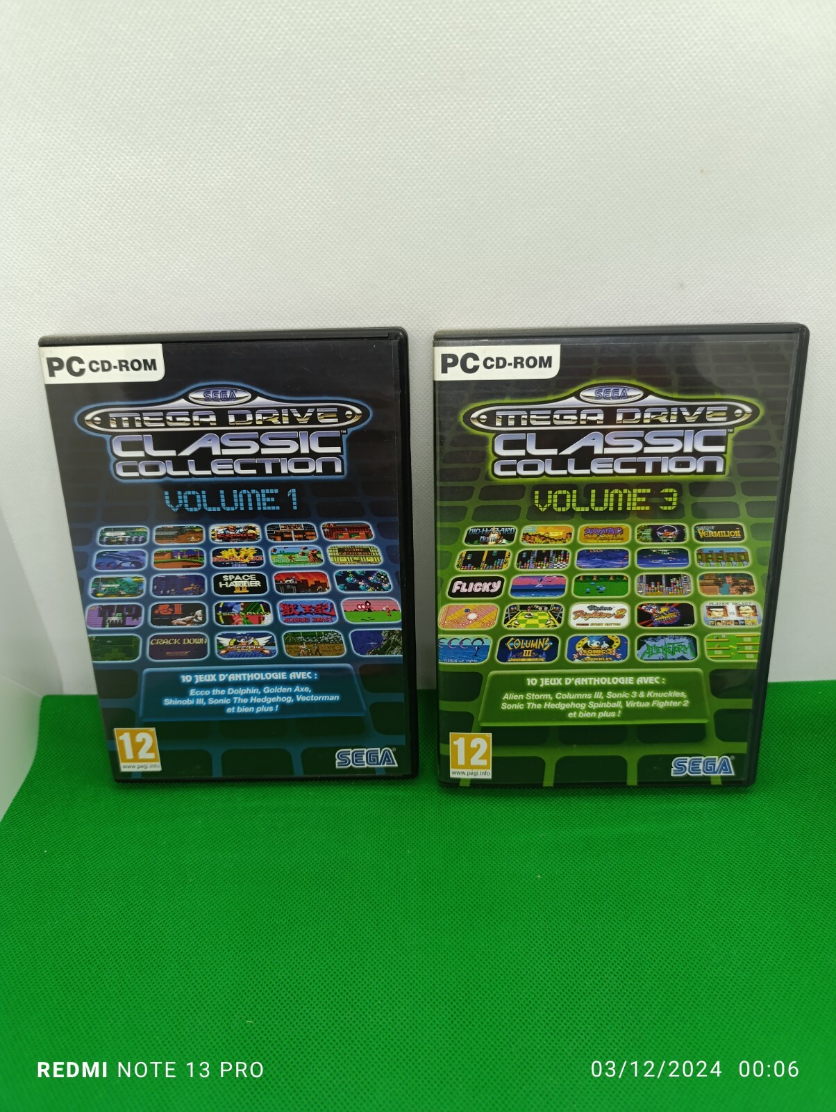 Jeux PC CD-Rom MEGA DRIVE Classic Collection 1 et 3 MEGADRIVE jeux Windows 10