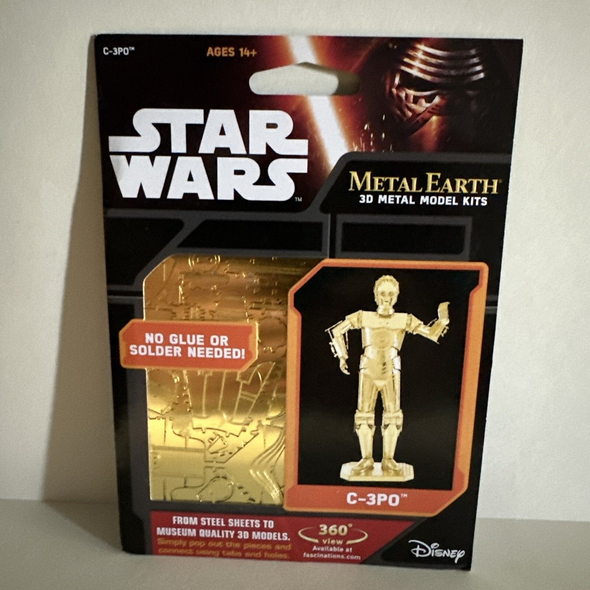 Fascinations Metal Earth Star Wars Gold C-3PO 3D Model Kit#MMS270