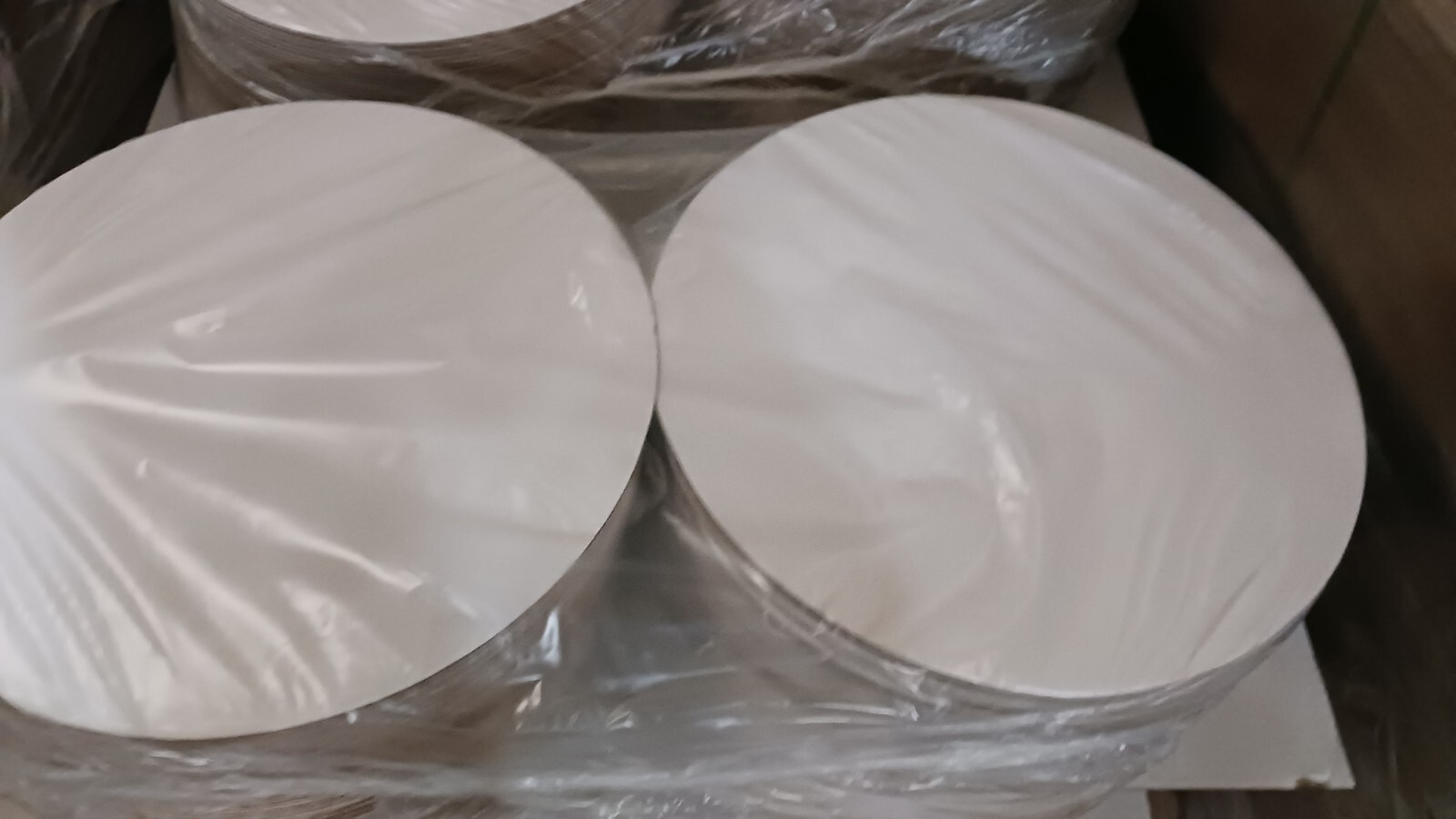 (200-Case) 14" White Corrugated Cake Pizza Circle Uncoated Takeout Display Pad