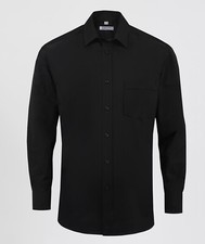 Disley Williams C896/3 Mens Long Sleeve Classic Collar Black 15" Shirt CT-28