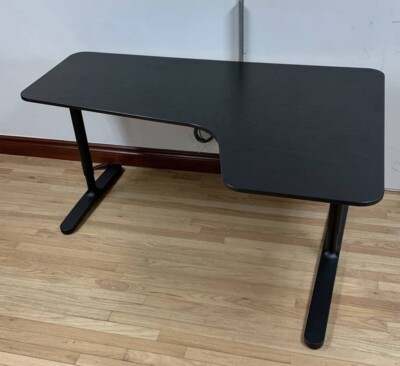 IKEA BEKANT 80×120cm ブラック BEKANT desk black stained ash veneer/black - IKEA