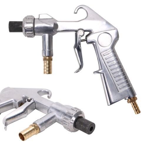 Sand Blasting Gun Sandblaster + 4 Ceramic Nozzles Kit for Sandblasting Polishing - Picture 4 of 11