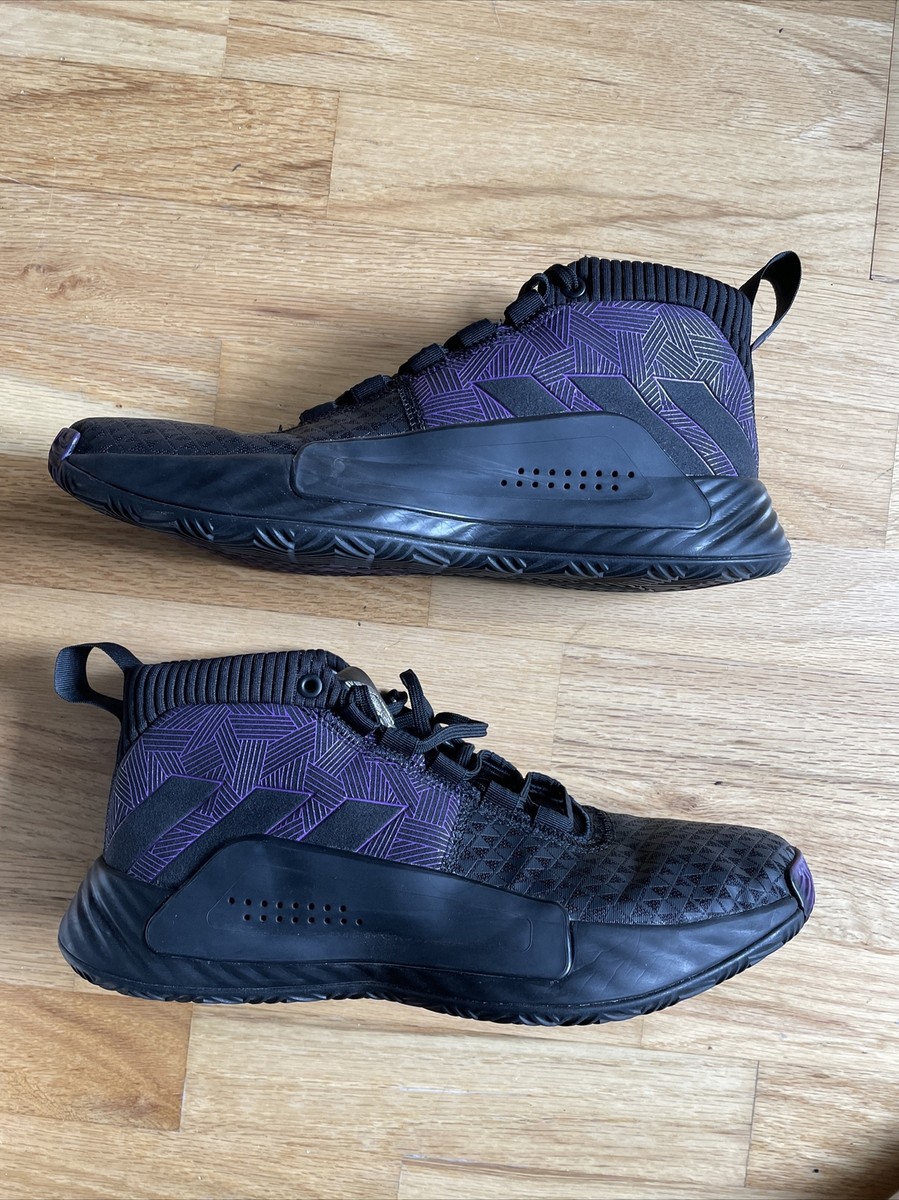 Adidas Dame 5 Black Panther Wakanda Forever Mens Size 9.5 Damian