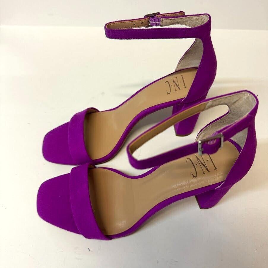 INC Womens 8 W Magenta Purple Block Pump High Heels NIB ZG0 INC Womens 8 W Magenta Purple Block Pump High Heels NIB ZG0